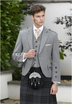 Grey Tweed Highland Jacket
